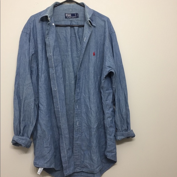 Polo Ralph Lauren Tops - Polo by Ralph Lauren denim button up Sz L
